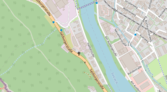 Schlüsseldienst auf Satellitenbild