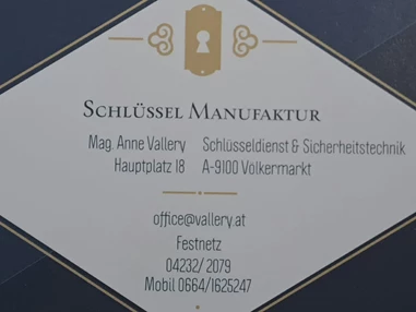 Schlüsseldienst: Schlüssel Manufaktur Mag. Anne Vallery